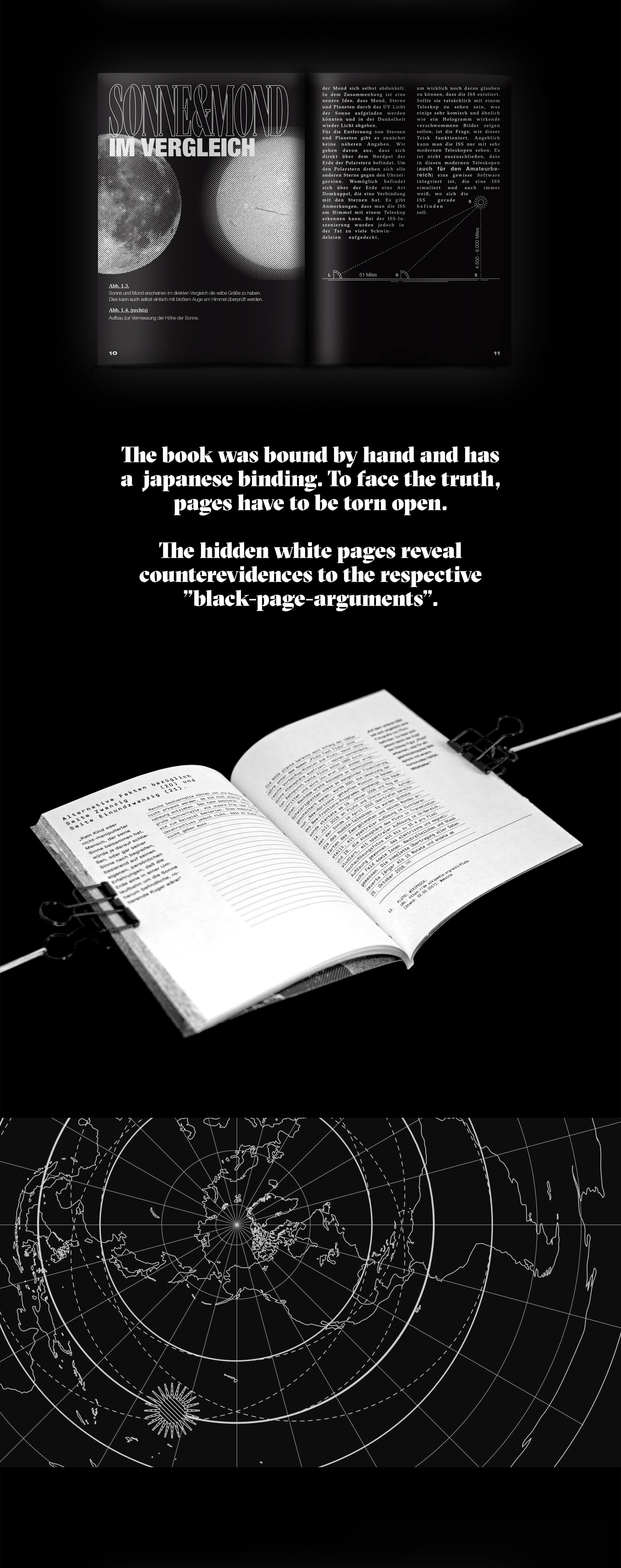 Detailed images of the project Flat Earth. 